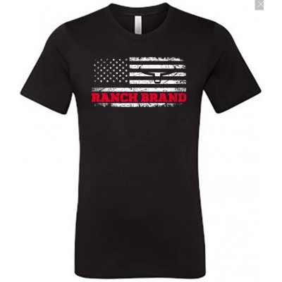 RANCH BRAND - Men's T-Shirt Flag, Black